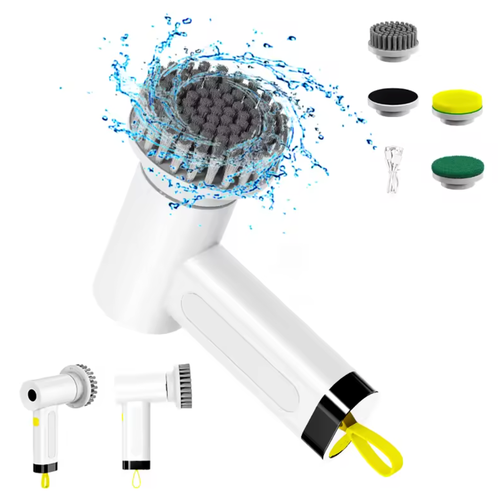 Rechargeable Handheld Scrub Brush For Kitchen Cleaning
