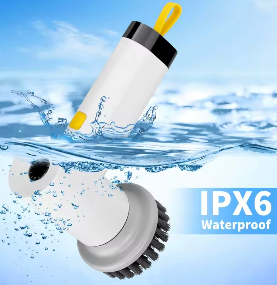 Rechargeable Handheld Scrub Brush For Kitchen Cleaning