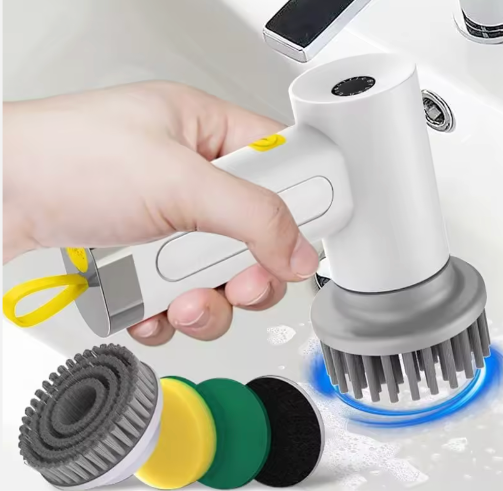 Rechargeable Handheld Scrub Brush For Kitchen Cleaning